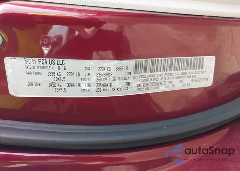 2017 Chrysler Pacifica Touring-L from USA, damaged, VIN 2C4RC1BG3HR542127